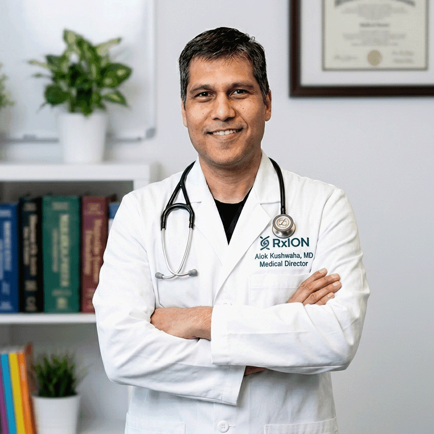Dr. Alok Kushwaha, MD — RxION Medical Director